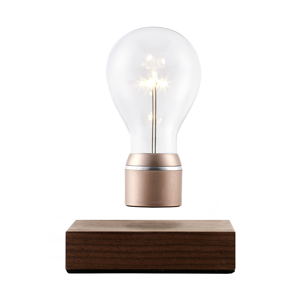 Wooden floating lamp