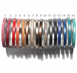AMACAYACÚ (silver) leather bracelet with magnetic closure