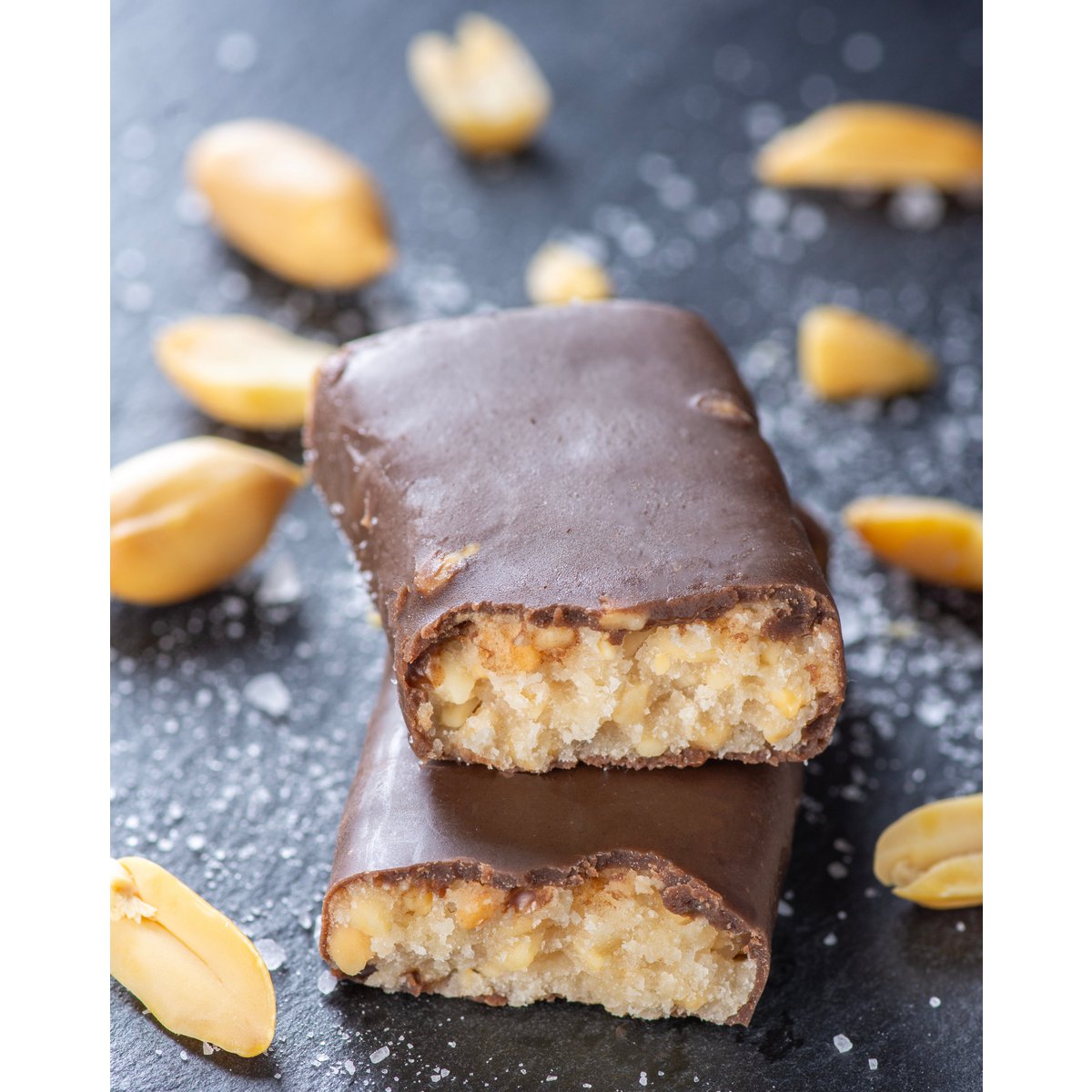Tavoletta di cioccolato Gourmet "Salty Peanut" 25g - Cioccolato vegano, senza zuccheri aggiunti e senza glutine