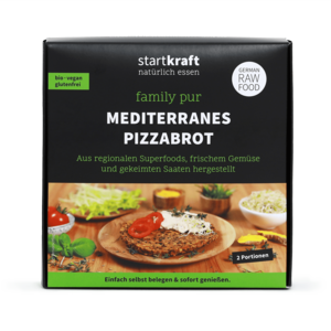 Organic Mediterranean pizza bread