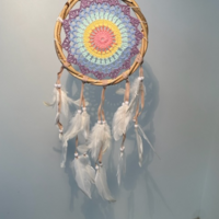 Rainbow dream catcher 16 cm.