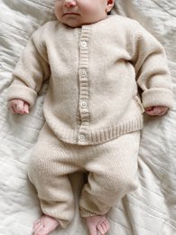 Strik Cardigan - Karamel