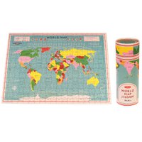 Jigsaw puzzle in a tube (300 piece) - World Map