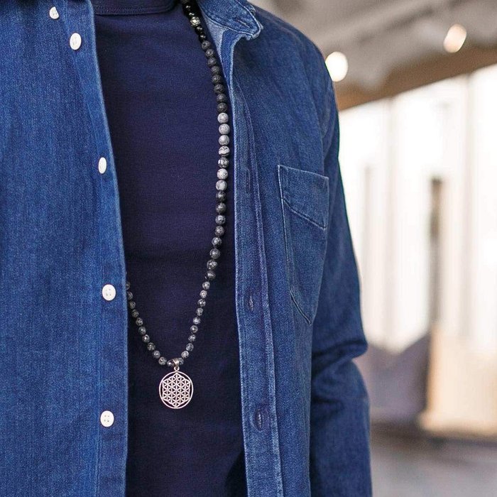 Connection Man Gemstone Mala