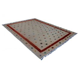 Tapis Kilim Soumak Tapa Beige