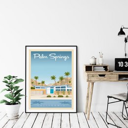 Palm Springs Vintage Poster | Poster City Palm Springs California United States