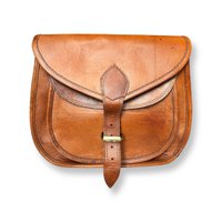 KALI naturel leren schoudertas 33 cm