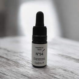 Essential oil blend with English lavender, patchouli, and vetivert. Calming and grounding scent.