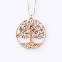 Wooden necklace Tree of life