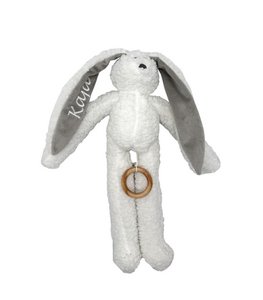 Weißer musikalischer Kaninchen mit Namen