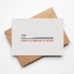 Camp card toothbrush