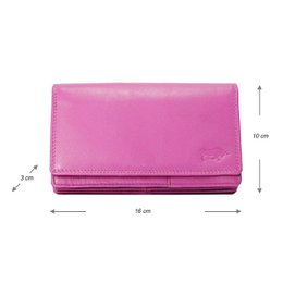 Cartera Mujer Piel Vaqueta - RFID Antideslizante - Cartera Mujer Ideal