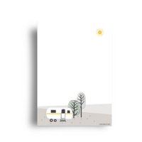 postcard 'yellow caravan'