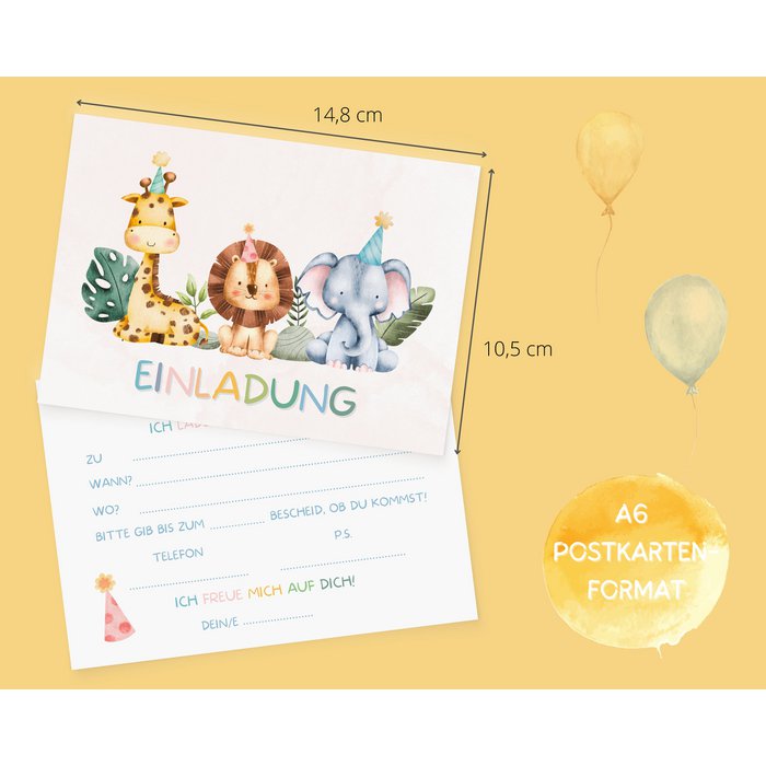 Set 12 Inviti Compleanno Zootopia | Buste Incluse | Già Compilati In Inglese Per Bambini 3-12 Anni