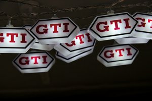 Volkswagen VW GTI Lichtslingers 3m, 20x LED - Zeshoek/Logo