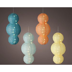 Solarlantarn Nylon Ø28x58 cm