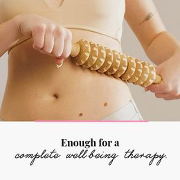 Wooden Cellulite Massage Body Roller Lymphatic Drainage Massager Maderotherapy