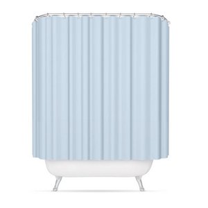 BLAUER POLYESTER-BADVORHANG HH22211831