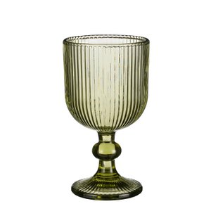 Wine glass set Merlot Light green