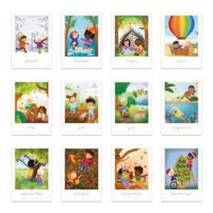Maanden – Inclusieve Waldorf kaarten