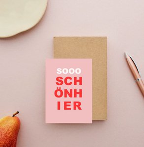 „Sooo schön hier „ Postkarte