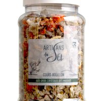 Court-Bouillon des Marshes mit großen Kristallen und Bio-Kräuterpolfen 350G | Salzhandwerker