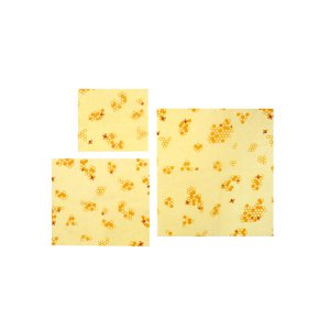 Set van 3 milieuvriendelijke bijenwasdoeken