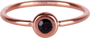 R958 Donut Rosegold-plated and black crystal