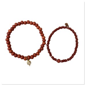 Bracelet set sequoia brown rose