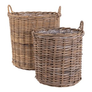 Indo-Körbe – Kubu Rattan – 2er-Set