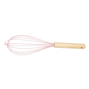 Pastellrosa Schneebesen aus Silikon aus Holz Isabelle Rose