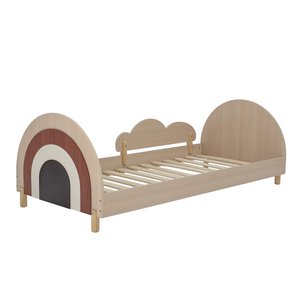 Charli Junior Bed, Brown, MDF