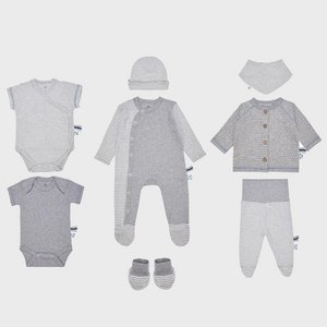 OrganicEra Organic 9-teiliges Neugeborenen-Set, grau