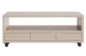 Sendai Nordic tv-meubel met 3 lades en wielen
