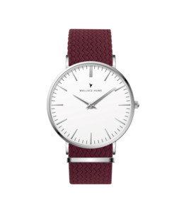 Burgundy Red | Classic White