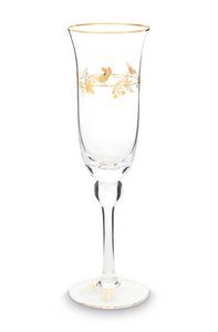 Champagne Glass Winter Wonderland Gold 220ml