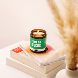 Geschenkkerze – FOCUS MOOD – Duftendes handgemachtes Sojawachs