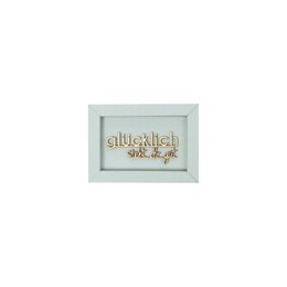 LUCKY SUITS YOU - frame card wood lettering magnet