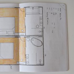 Interiørdesign brevpapir notesbog