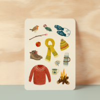 Postcard |  Winter walk