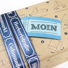 Satin ribbon Hamburger Strasse (25 m roll)