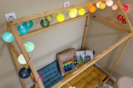 Arlequin Télécommandée Guirlande lumineuse boules coton LED USB