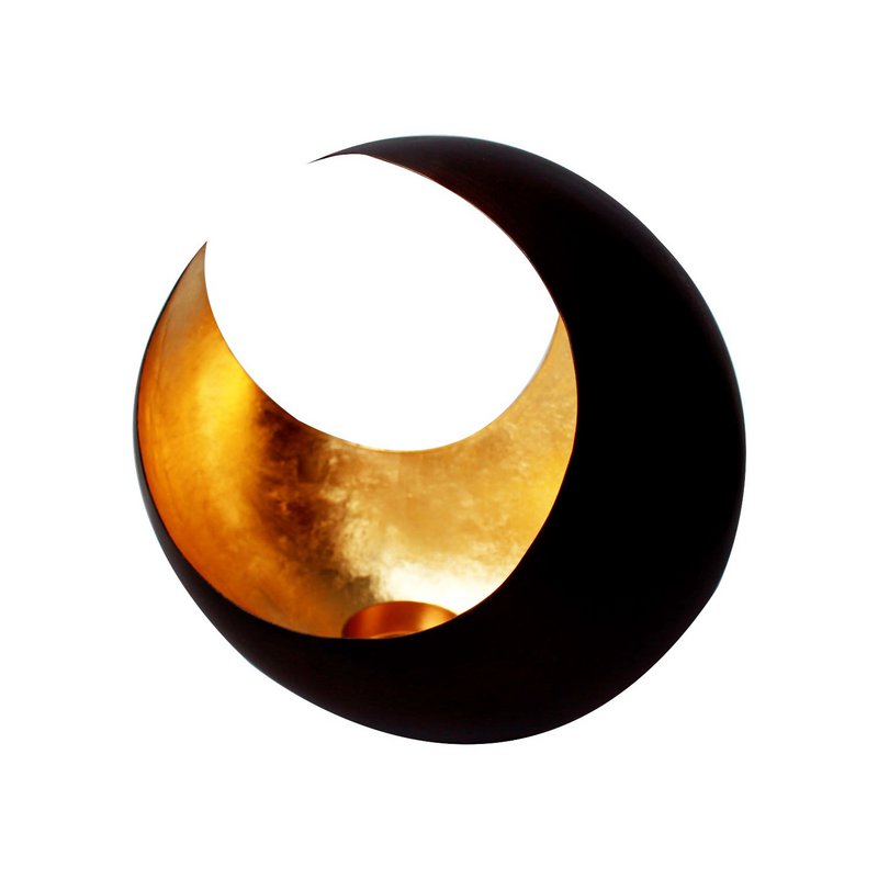 Fyrfadsstage, Luna bronze/guld 18cm