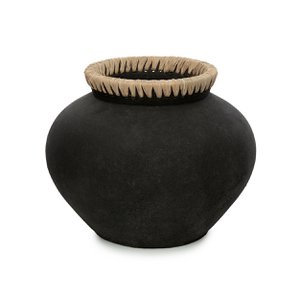 De Styly Vaas - Zwart Naturel - L