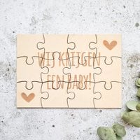 Pregnancy Announcement Wooden Puzzle | We are having a baby!