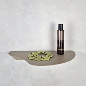 Wall shelf MOSS, white, beige, black