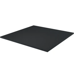  Black rubber tile, 100x100x2 cm, for fitness equipment