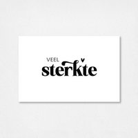 Mini kaartje | Veel sterkte
