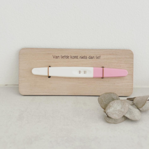 Schwangerschaftsankündigungsschild aus Holz · Nichts als Liebe kommt aus Liebe