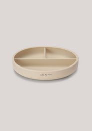 Piastra a ventosa divisa in silicone - Beige ostrica